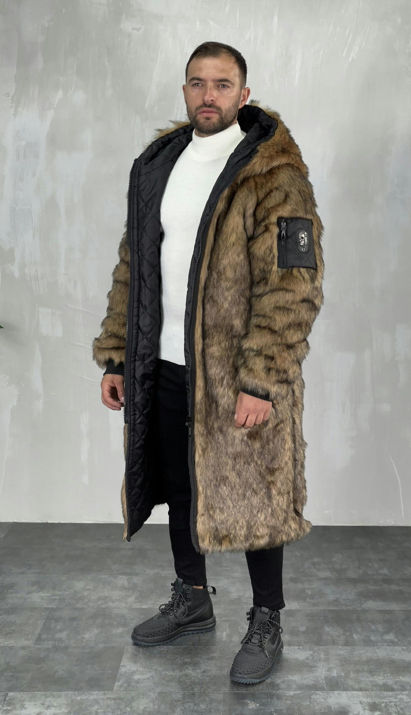 Muška zimska jakna sa krznom OPJ 3616