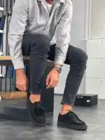 Muške elegantne sebago cipele od prave brušene kože TER 1624 - Slika 12