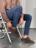 Muške elegantne sebago cipele od prave brušene kože TER 1624 - Slika 13