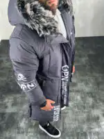 Muška zimska jakna sa krznom OPJ 3113 - Slika 12