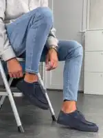 Muške elegantne sebago cipele od prave brušene kože TER 1624 - Slika 17