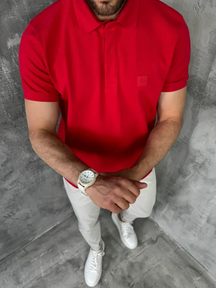muska polo majica crvena pzr6393 slika 1