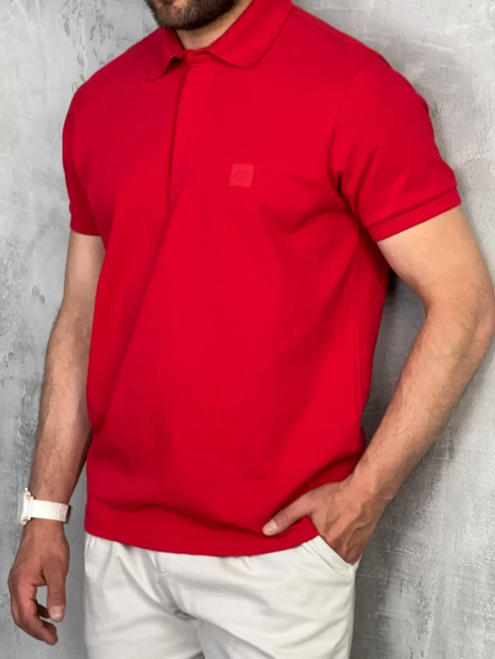 muska polo majica crvena pzr6393 slika 2
