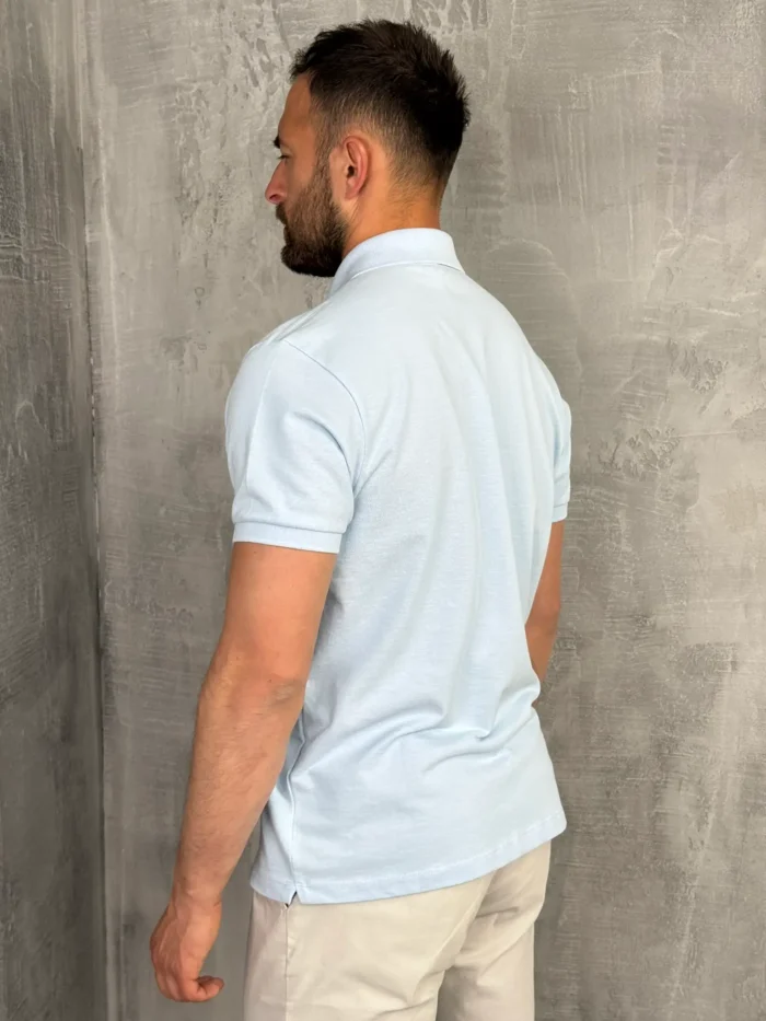 muska polo majica svetlo plava pzr6393 slika 4
