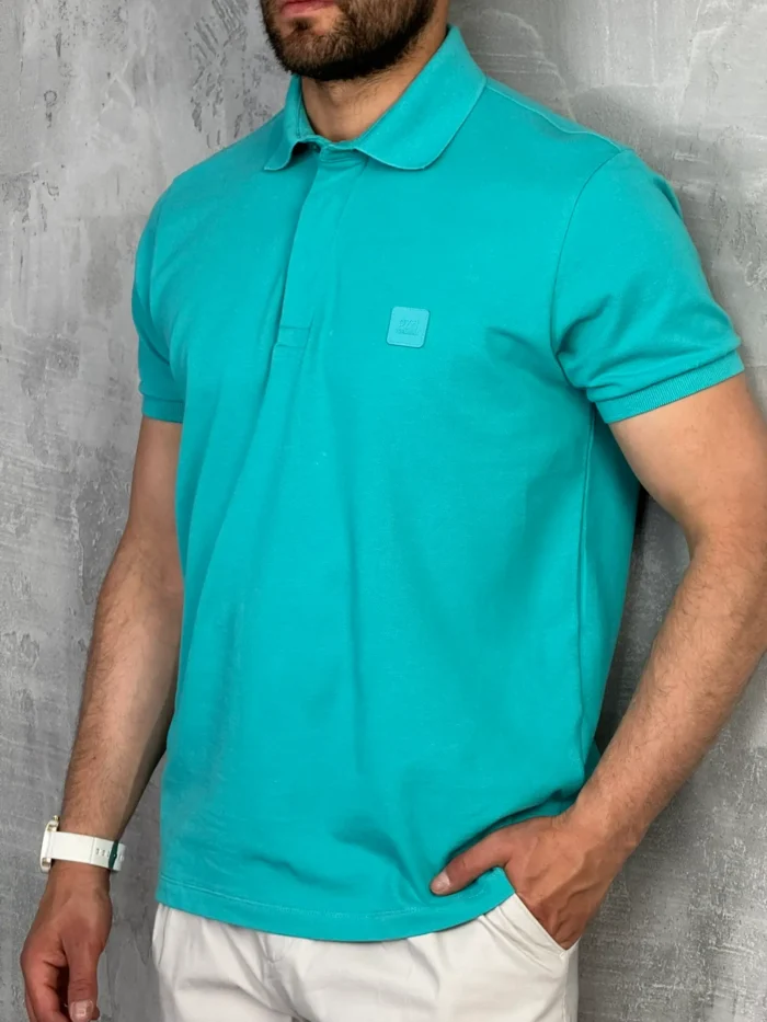 muska polo majica tirkizna pzr6393 slika 3