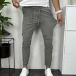 Šuškave muške letnje pantalone sa elastinom slim fit