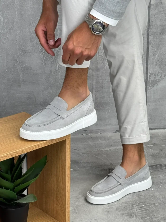 muske patike kozne kivi boja beli rebrasti djon dst8006 slika 3 1