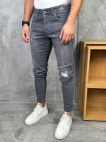 Muške sive farmerke slim fit PZR 9038 - Slika 7