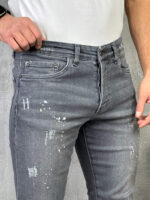 Muške sive farmerke slim fit PZR 9038 - Slika 2