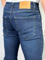 Muške tamno plave slim fit farmerice - Slika 2