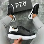 Muške kožne patike sa visokim belim đonom MDX 8445