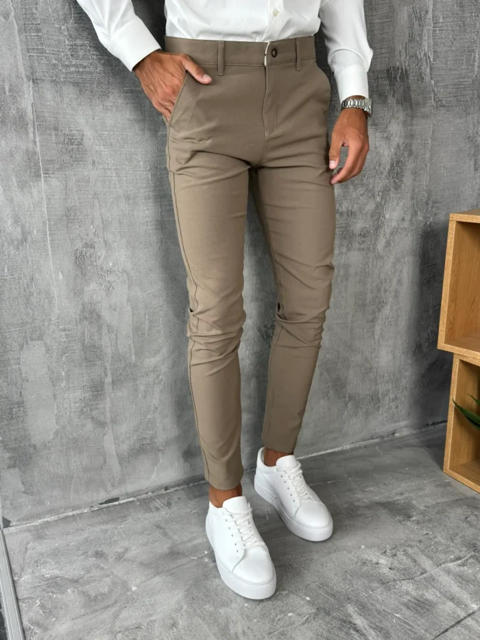 Muške braon pantalone PZR 3777 - Image 7