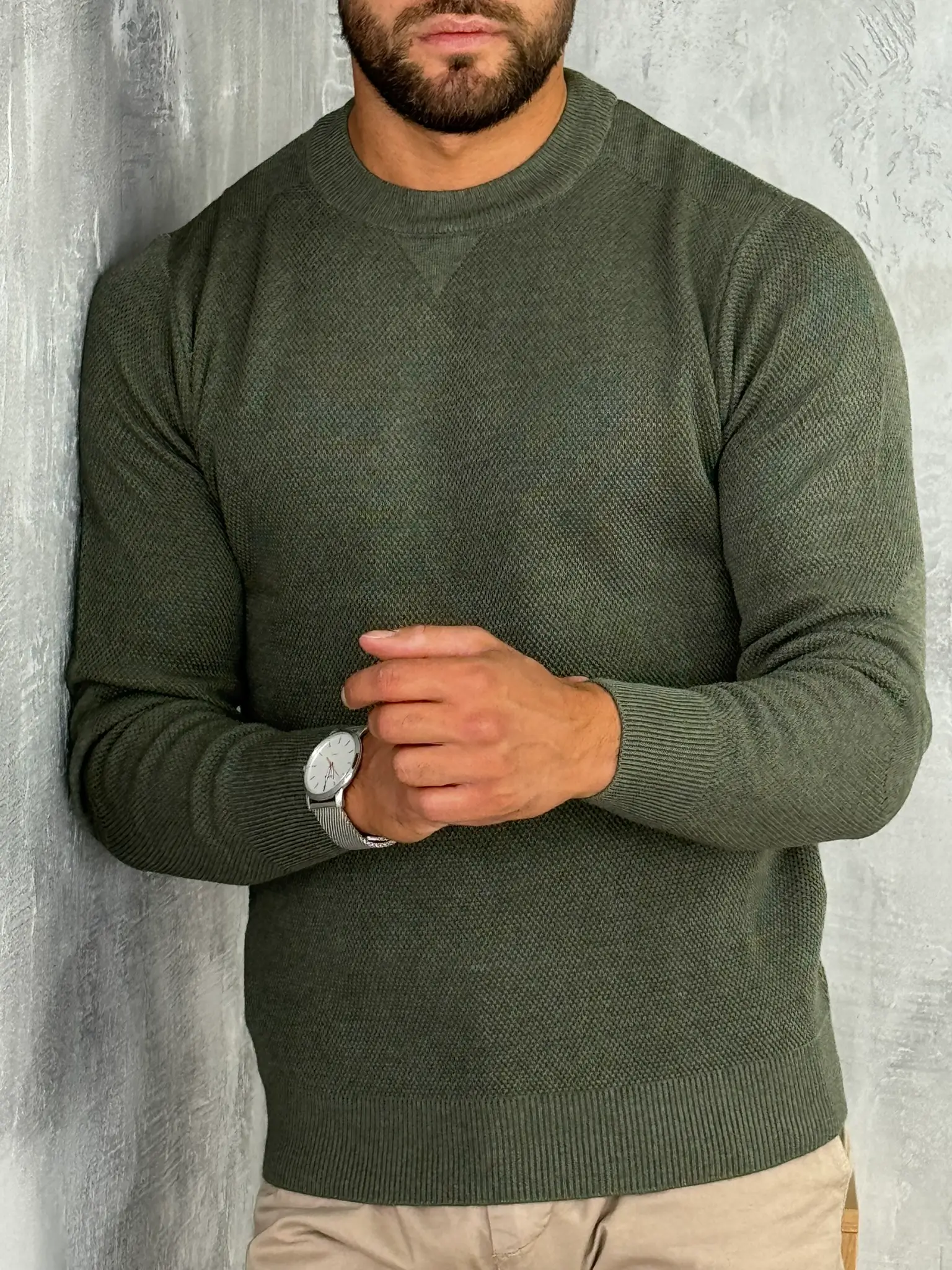 PZR6968 Muški džemper slim fit PZR6968 - Slika 1