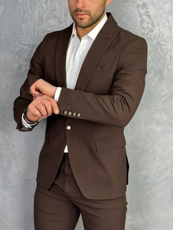 muski sako braon boja sportsko elegantni S057 slika 1