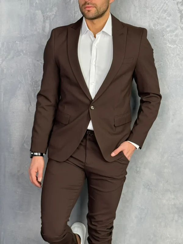 muski sako braon boja sportsko elegantni S057 slika 5
