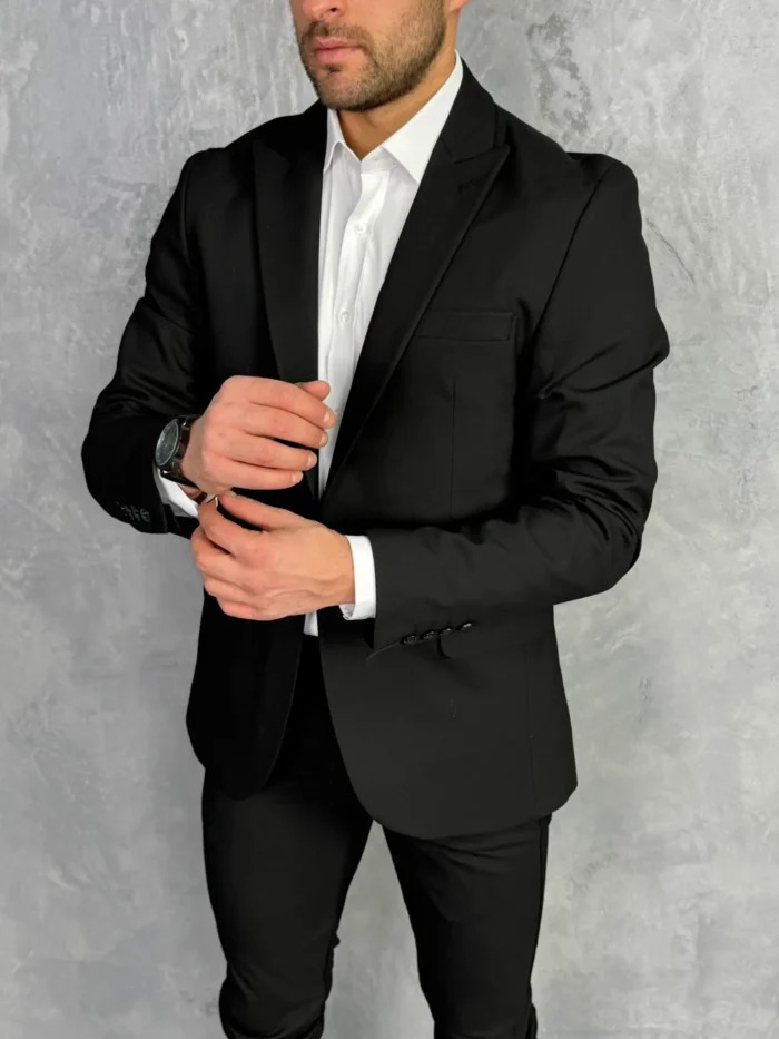 muski sako crni sportsko elegantni s054 slika 4