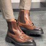 Muške kožne čizme TER8565