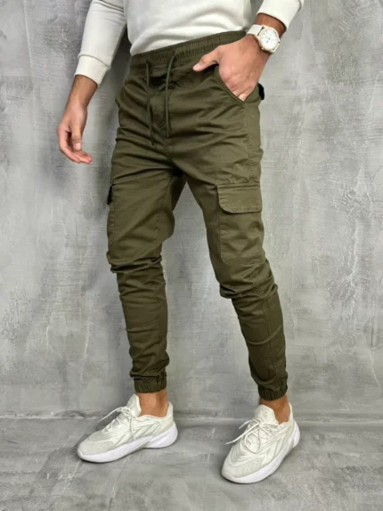Muške keper cargo pantalone