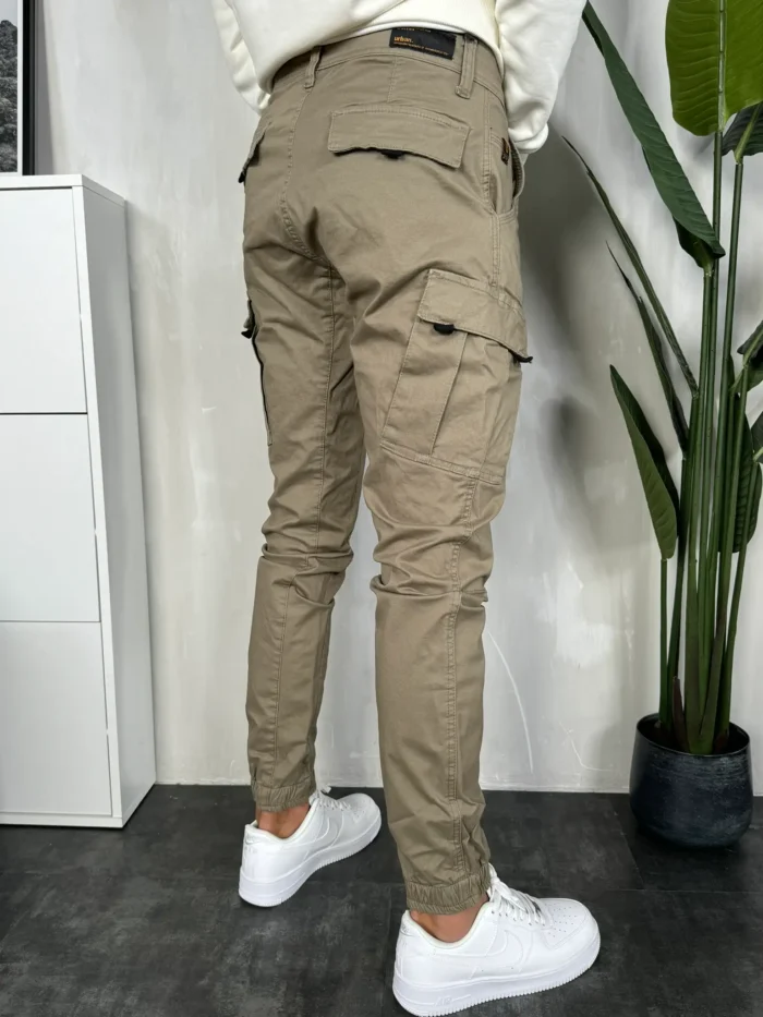 muske pantalone dzeparice braon pzr2454 slika 4