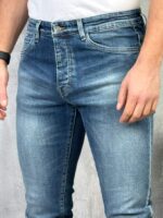 Muške farmerice sa svetlim ispranim efektom – Slim Fit PZR - Slika 6