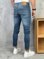 Muške farmerice sa svetlim ispranim efektom – Slim Fit PZR - Slika 2