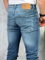 Muške farmerice sa svetlim ispranim efektom – Slim Fit PZR - Slika 3