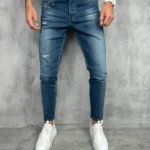 Muške farmerke tamnoplave slim fit PZR9084