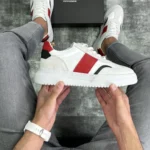 Muške kožne patike sa belim djonom TER 8442