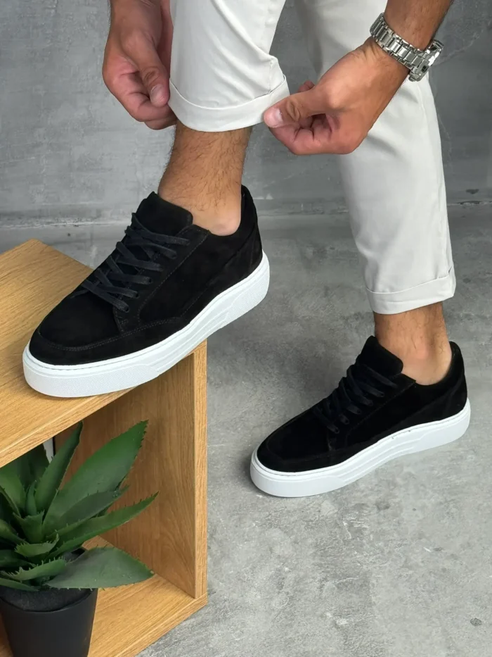 muske kozne patike lifestyle crne ter8626 slika 2