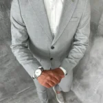 Muško odelo svetlosivo - klasično kopčanje PZR1365