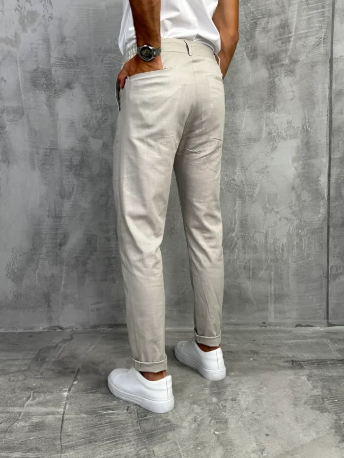letnje pantalone muske sive pamucne pzr5060 slika 3