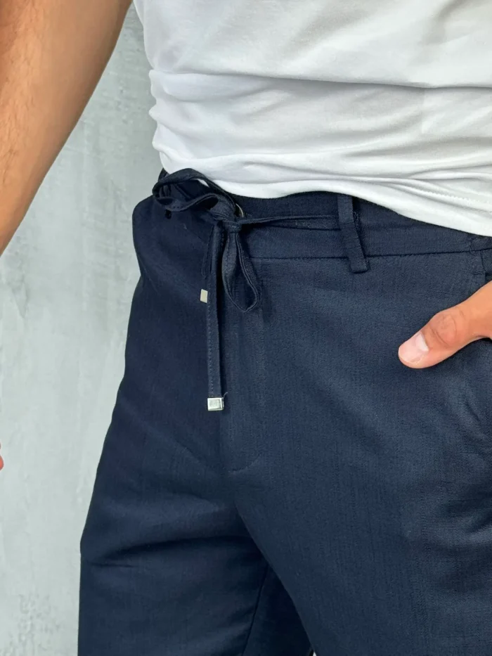 letnje pantalone muske teget pamucne pzr5060 slika 3