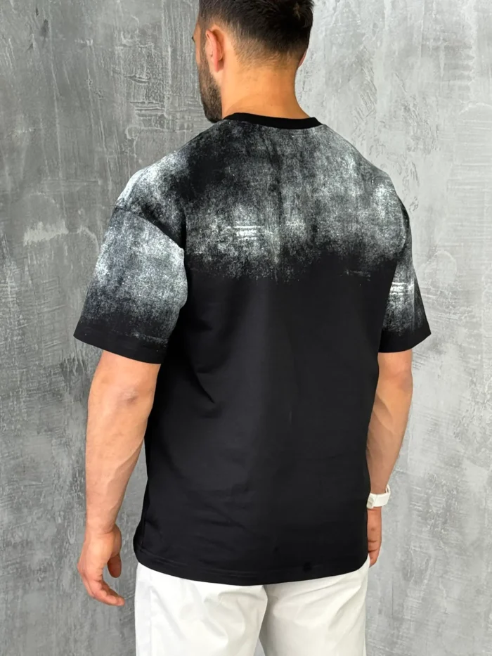 muska majica oversized crna kb4139 slika 3