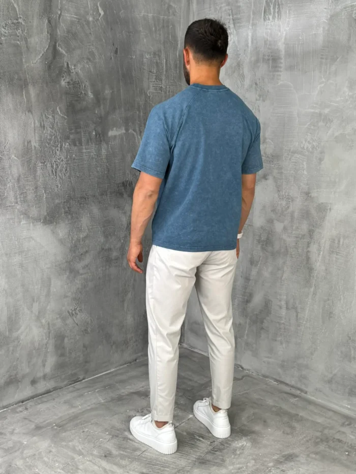 muskao oversize majica plava kb4514 slika 3