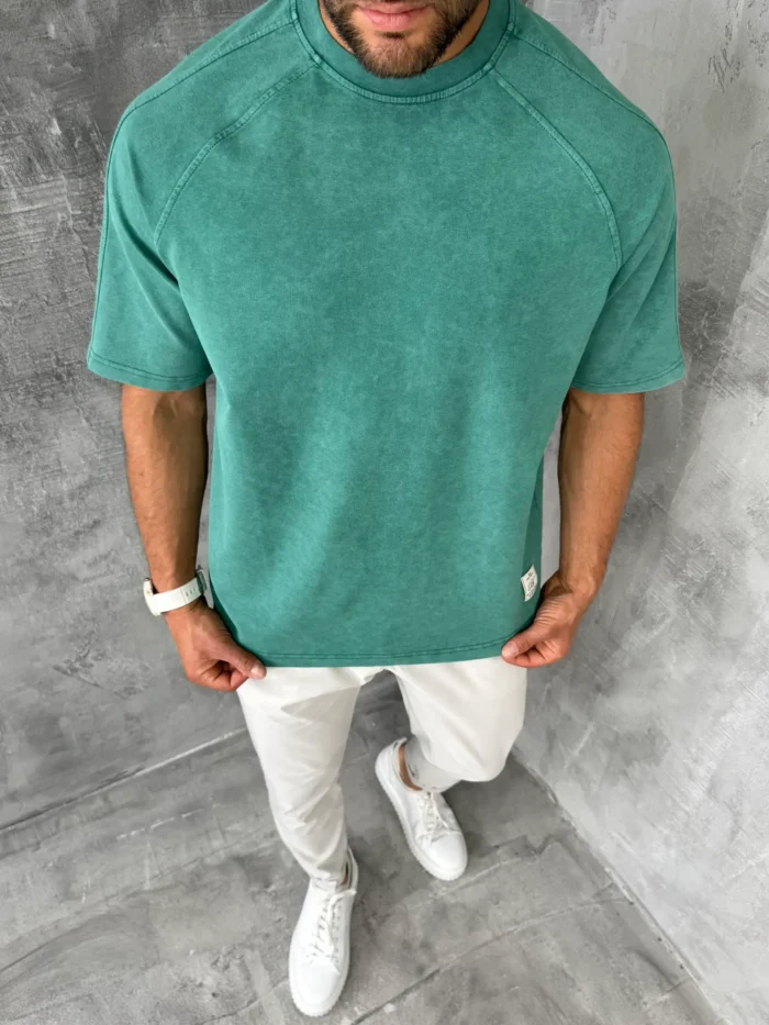 muskao oversize majica zelena kb4514 slika 2