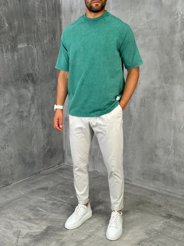 muskao oversize majica zelena kb4514 slika 3