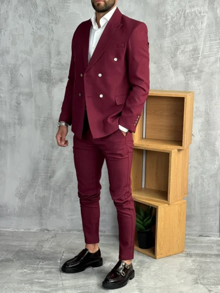 Muško bordo odelo PZR7884