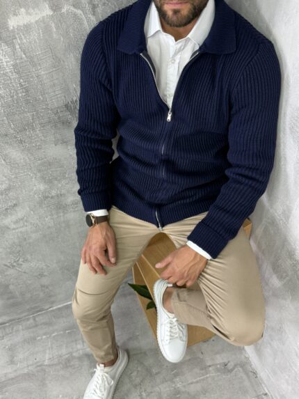 Muški džemper na raskopčavanje PZR7071