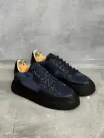 Muške patike od prirodne kože i debelim đonom - Slika 13