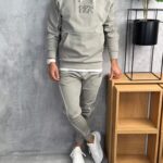 Muška komplet trenerka sa kapuljačom slim fit PZR6524
