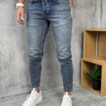 Muške farmerke sa uskom nogavicom slim fit PZR1478