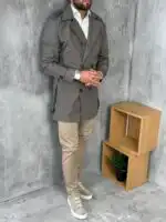 Muški mantil slim fit za posao i svečane prilike - Slika 13