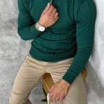 Polu-zip džemper elegantnog kroja PZR5140