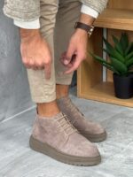 Muške poluduboke kožne cipele sa debelim đonom - Slika 9