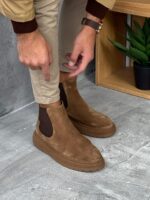 Muške Chelsea čizme sa krznom i debelim đonom - Slika 10