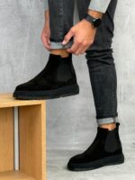 Muške Chelsea čizme sa krznom i debelim đonom - Slika 12