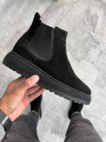 Muške Chelsea čizme sa krznom i debelim đonom - Slika 2