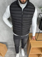 Muški lagani prošiveni prsluk sa rajsferšlusom – PZR - Slika 3