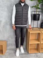 Muški lagani prošiveni prsluk sa rajsferšlusom – PZR - Slika 7