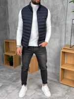 Muški lagani prošiveni prsluk sa rajsferšlusom – PZR - Slika 9